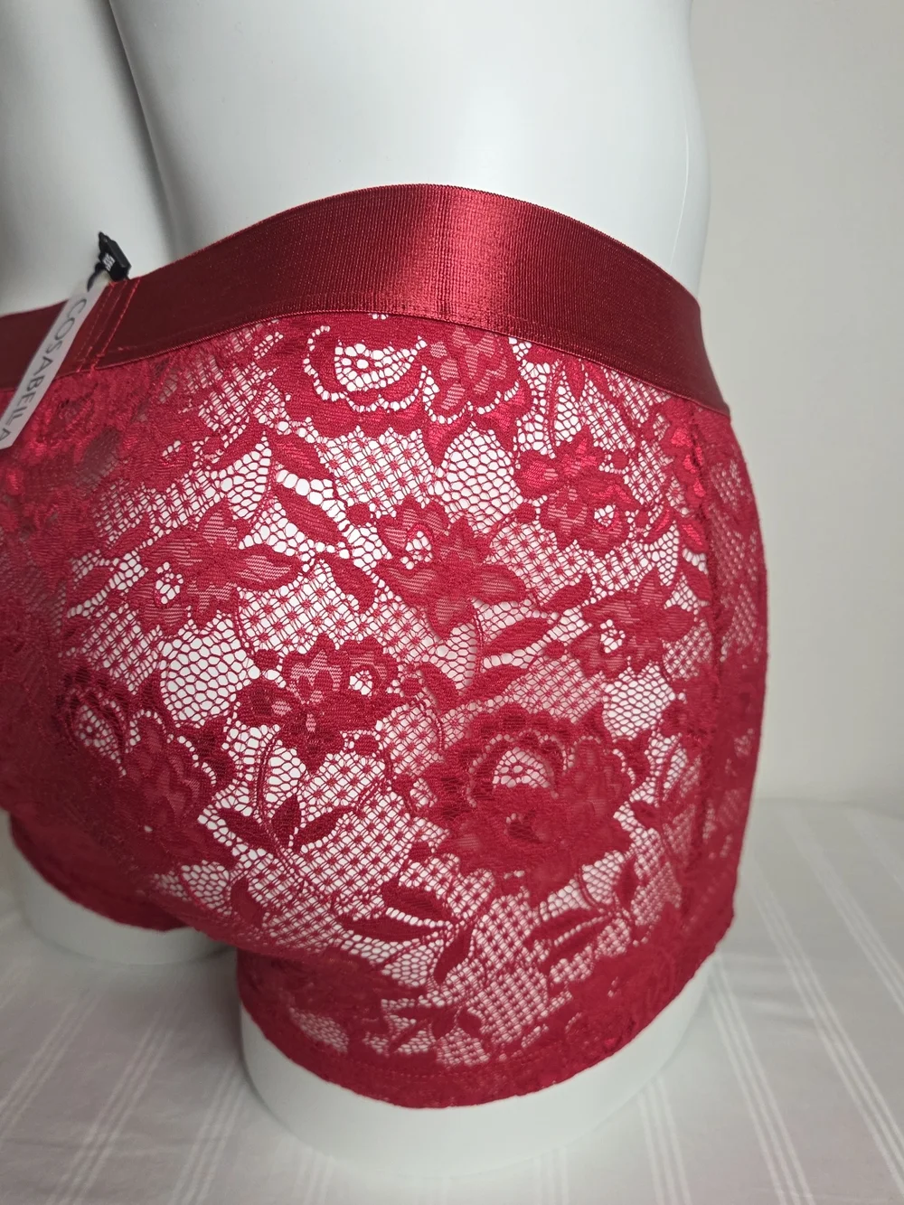 Cosabella Red Lace Boxer Briefs